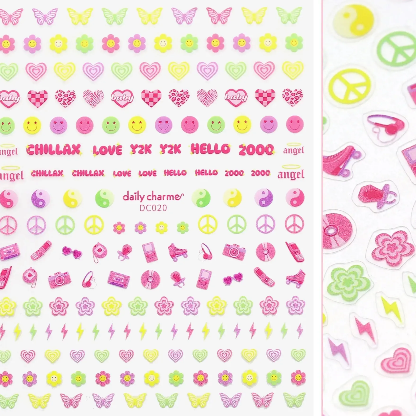 Chic Nail Art Sticker Y2K Forever