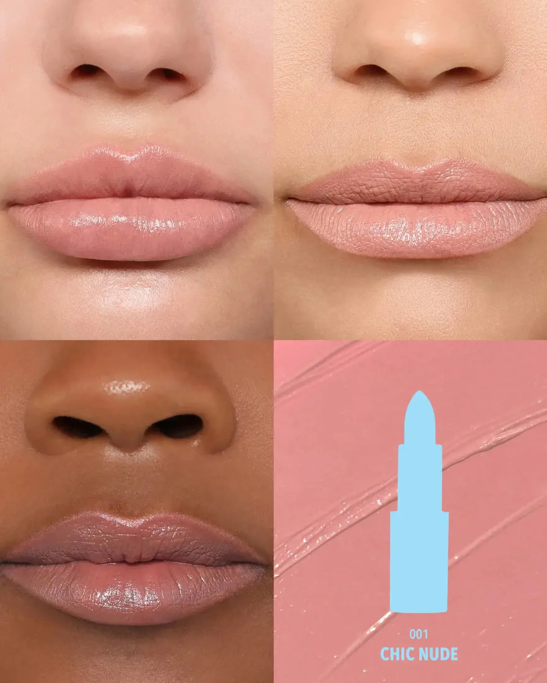 Chic Satin Lipstick 001 Chic Nude