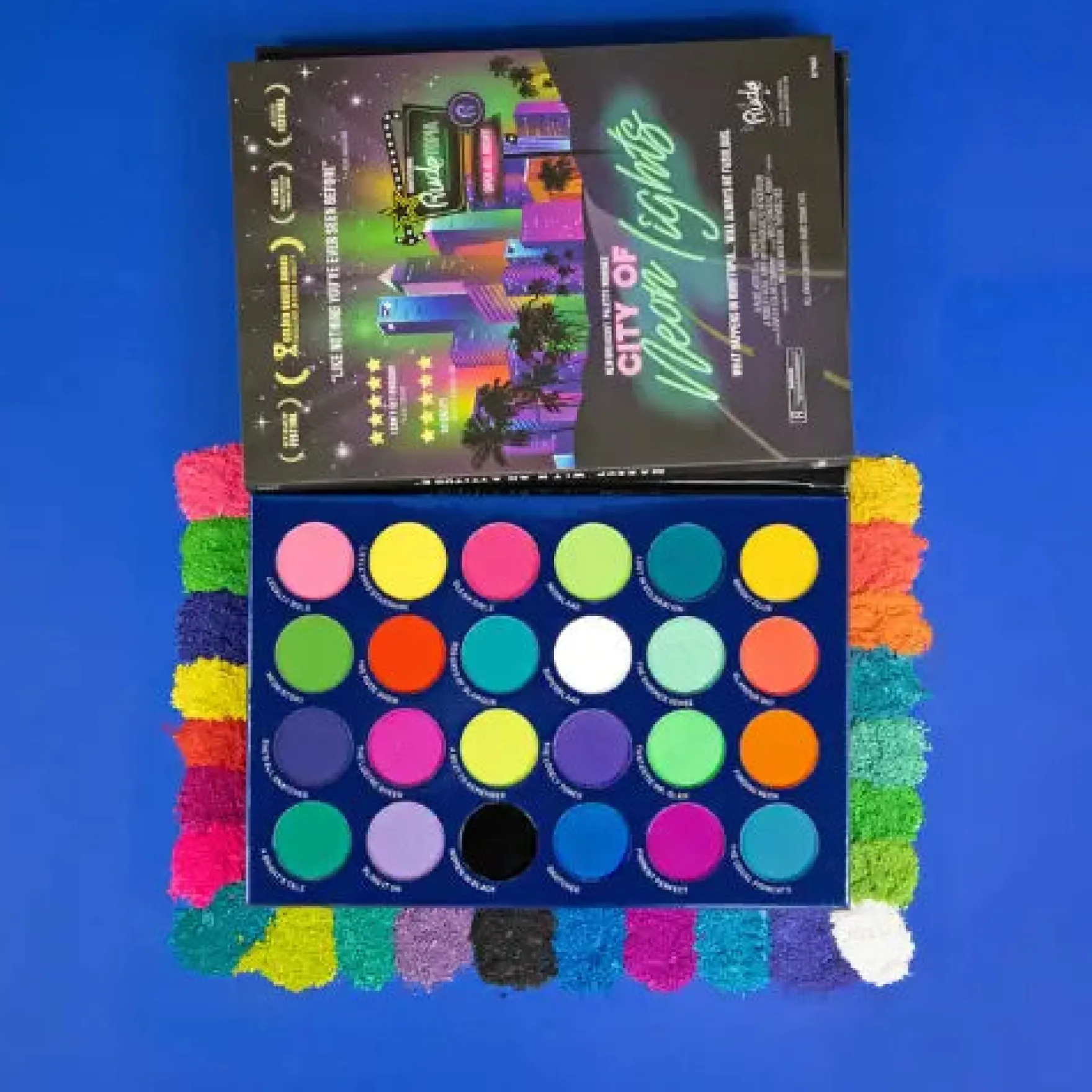 City of Neon Lights 24 Vibrant Pigment & Eyeshadow Palette