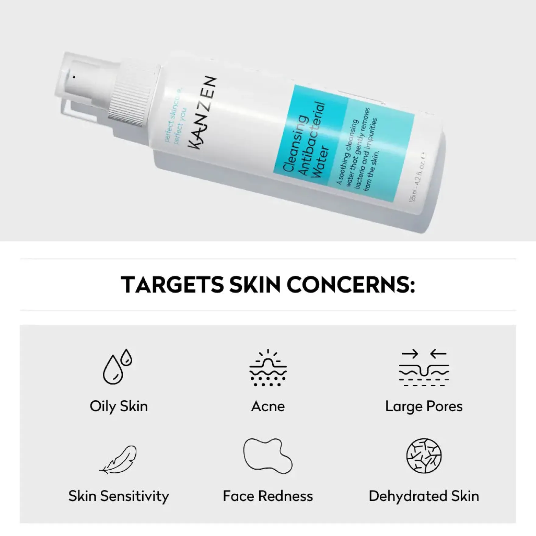 Cleansing Antibacterial Water 30 ml.