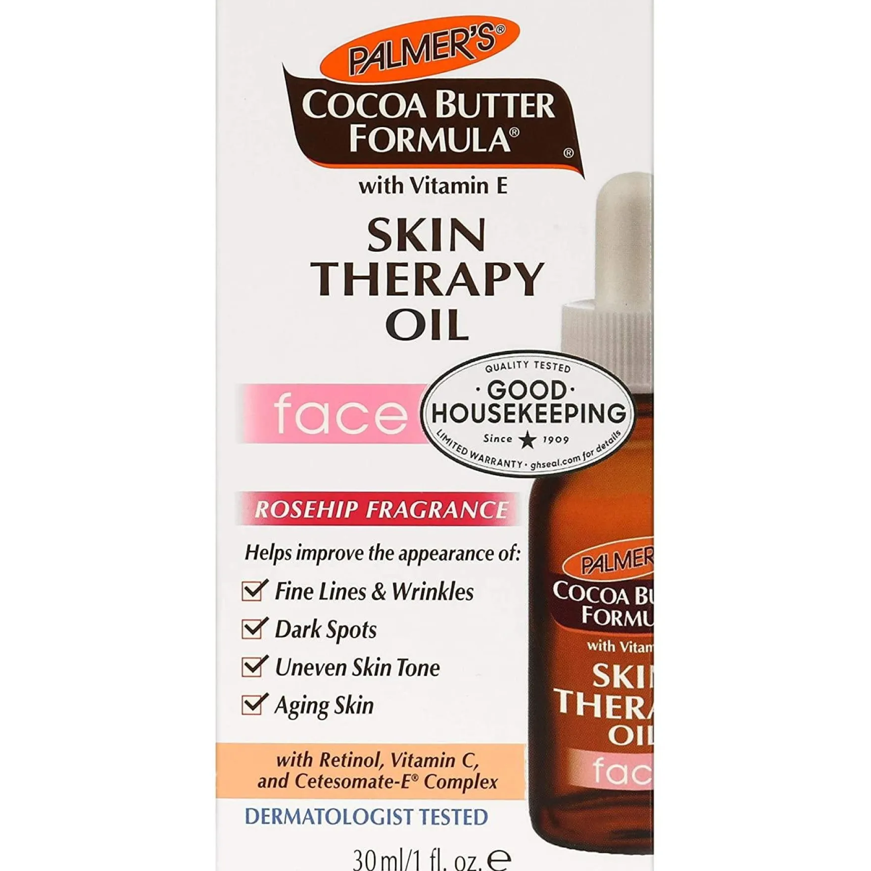 Cocoa Butter Formula Skin Therapy Oil Natural Roseship