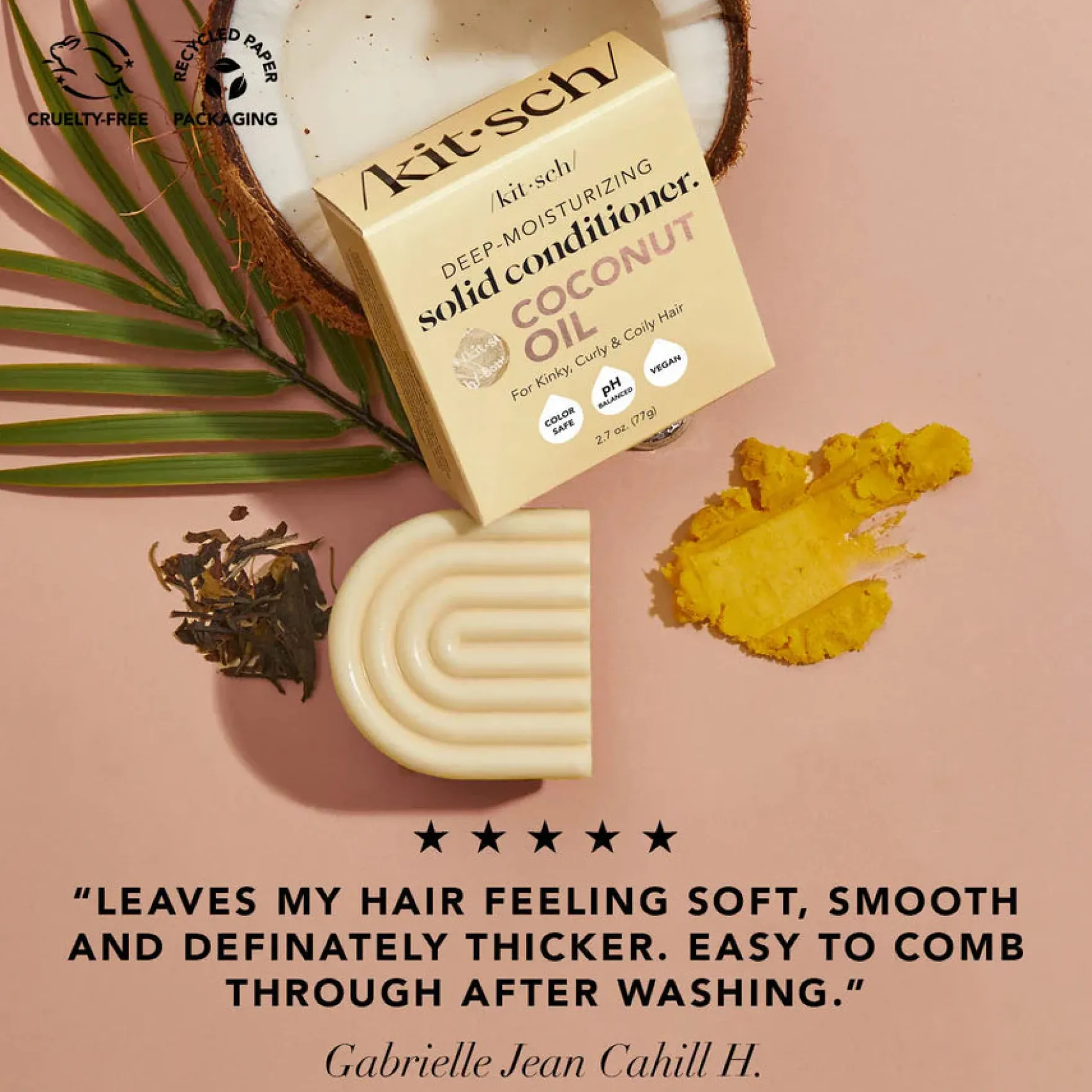 Coconut Oil Deep Moisturizing Solid Conditioner Bar