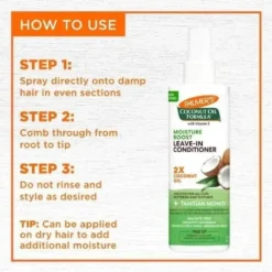 Coconut Oil Formula Moisture Boost Leave In Conditioner