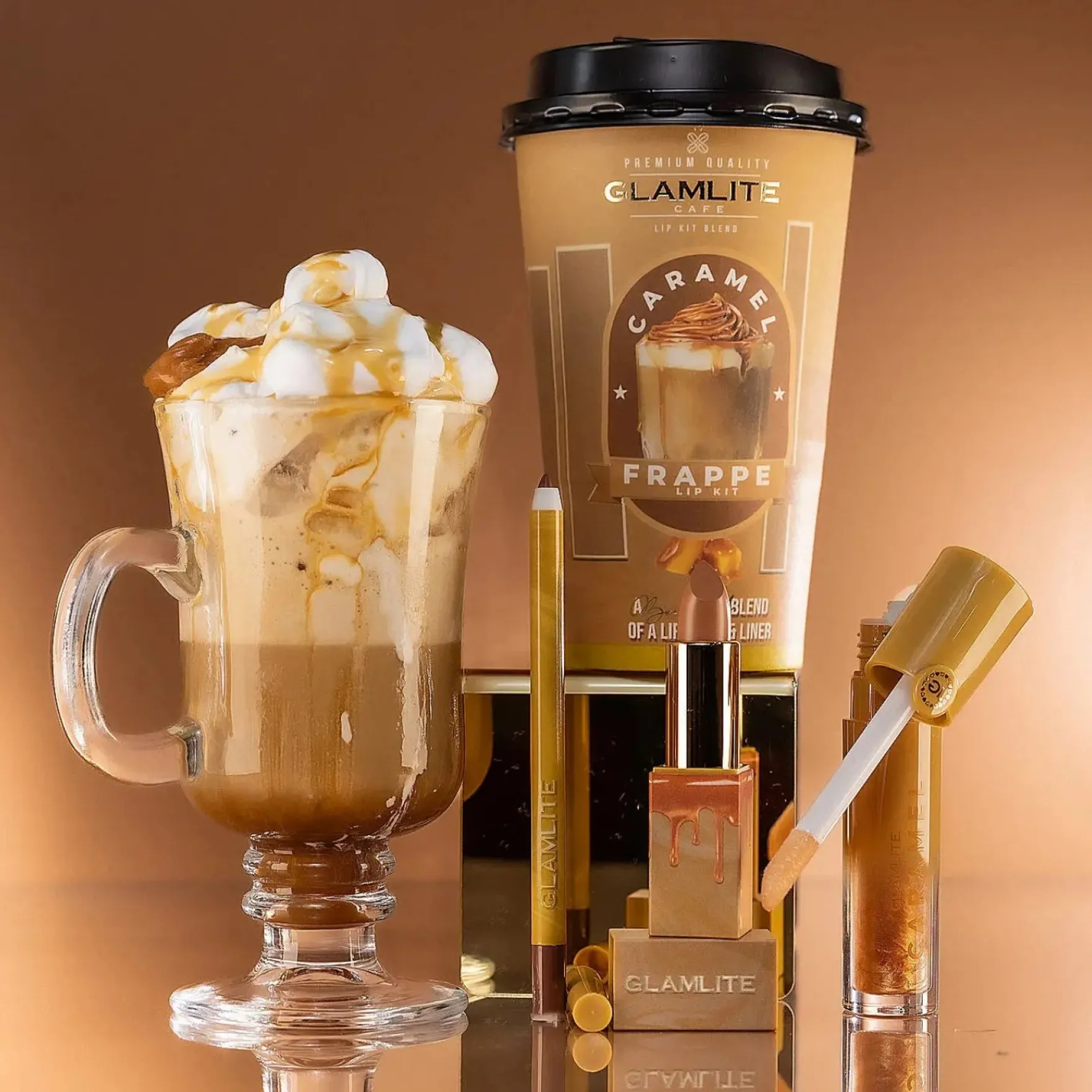 Coffee Lip Kit Caramel Frappe