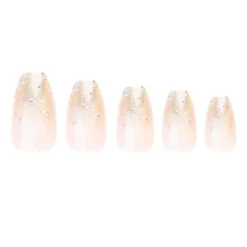 Coffin Moonlight Ombre Nails
