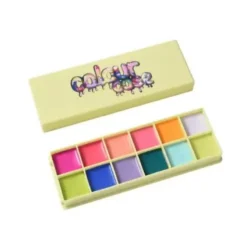 Color Case Cosmetic Paint Palette & Brush Set The Electrics