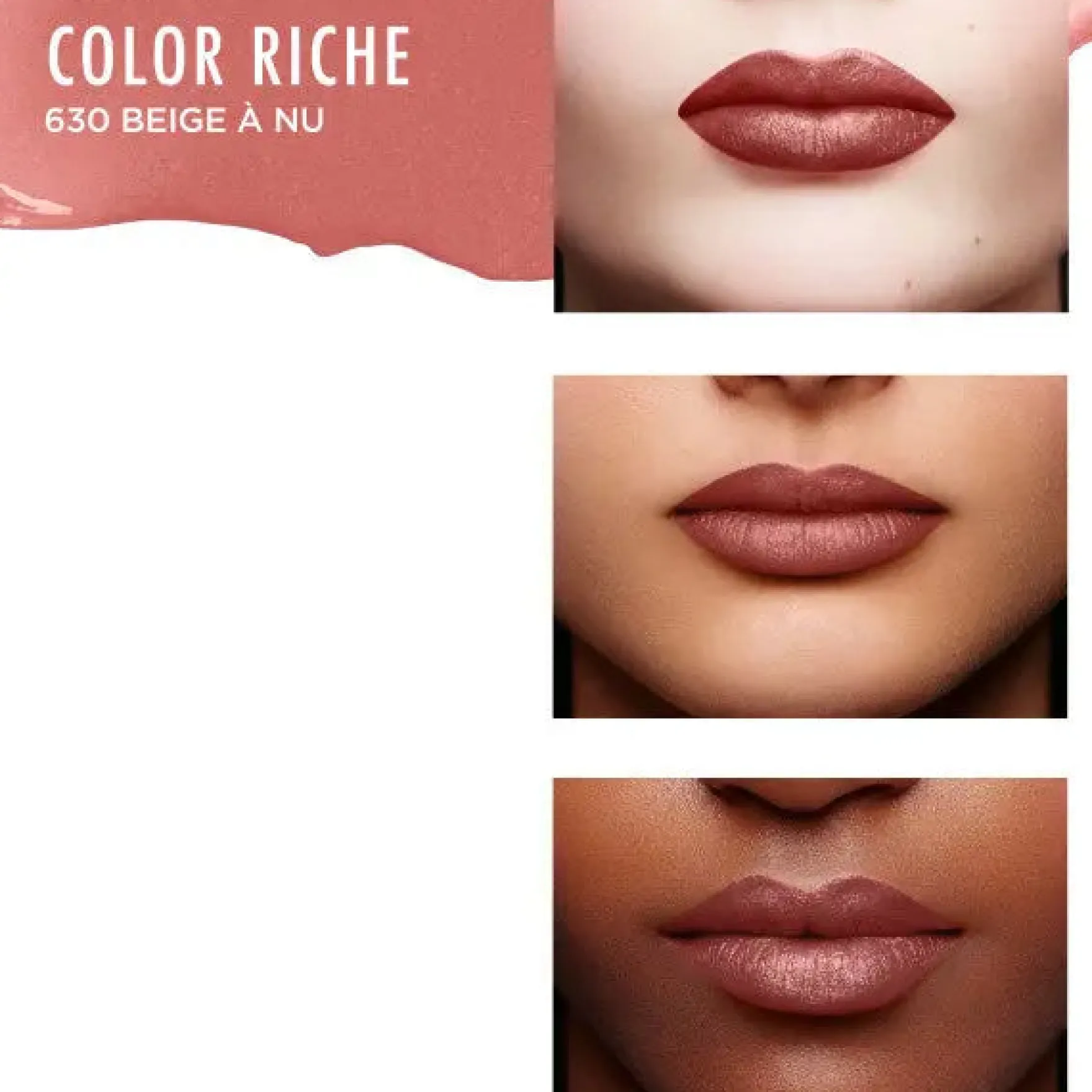 Color Riche Satin Lipstick 630 Beige a Nude