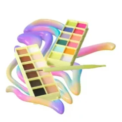 Colour Case Cosmetic Paint Palette & Brush Set The Essentials