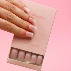 Complete Press On French Nails Set Ombre Soft Pink