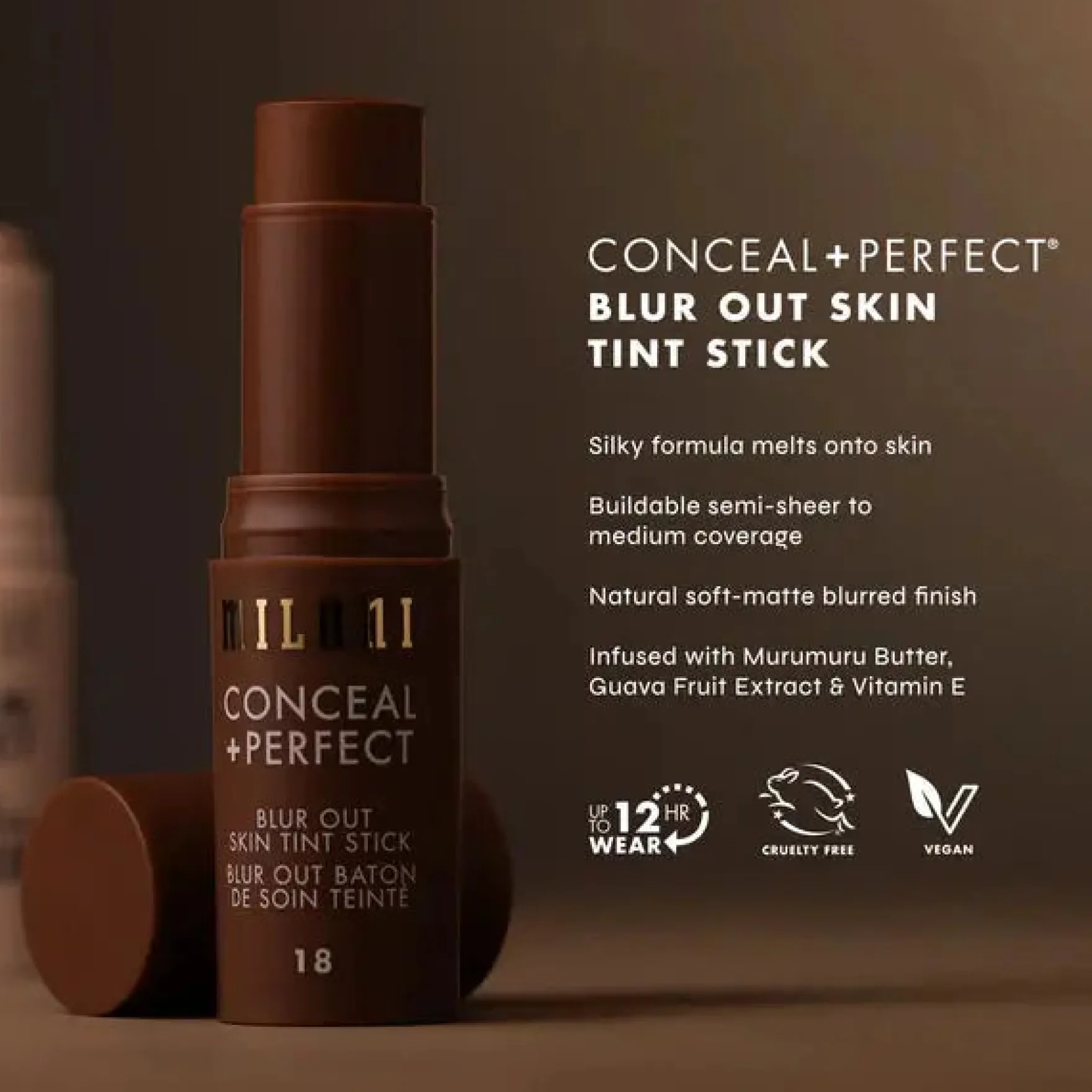 Conceal + Perfect Blur Out Skint Tint 17 Deep Tan Warm Yellow