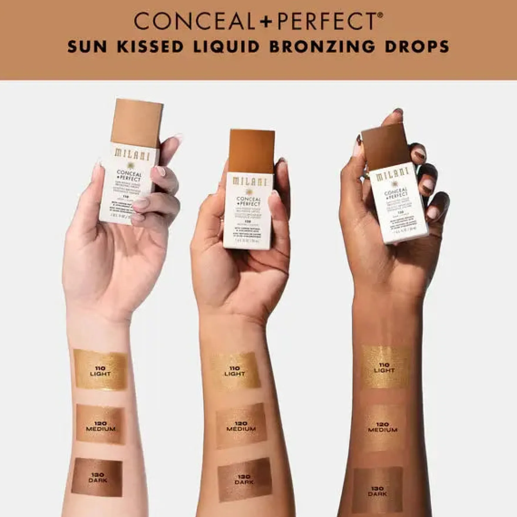 Conceal + Perfect Sun Kissed Liquid Bronzing Drops 130 Dark