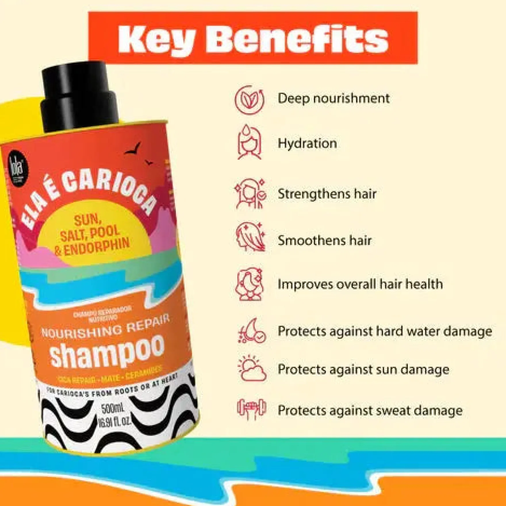 Cosmetics Ela E Carioca Shampoo