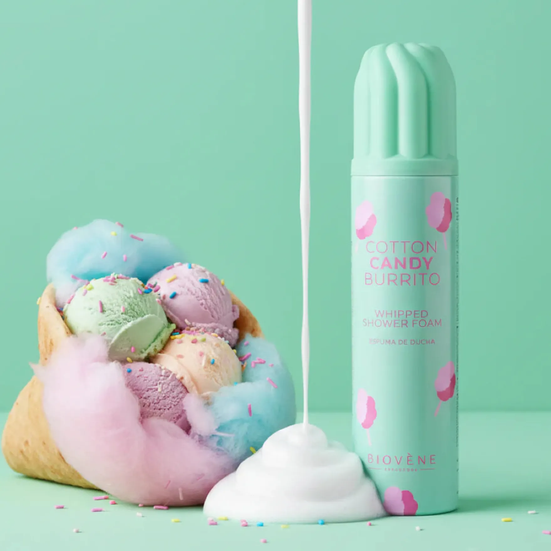 Cotton Candy Burrito Whipped Shower Foam