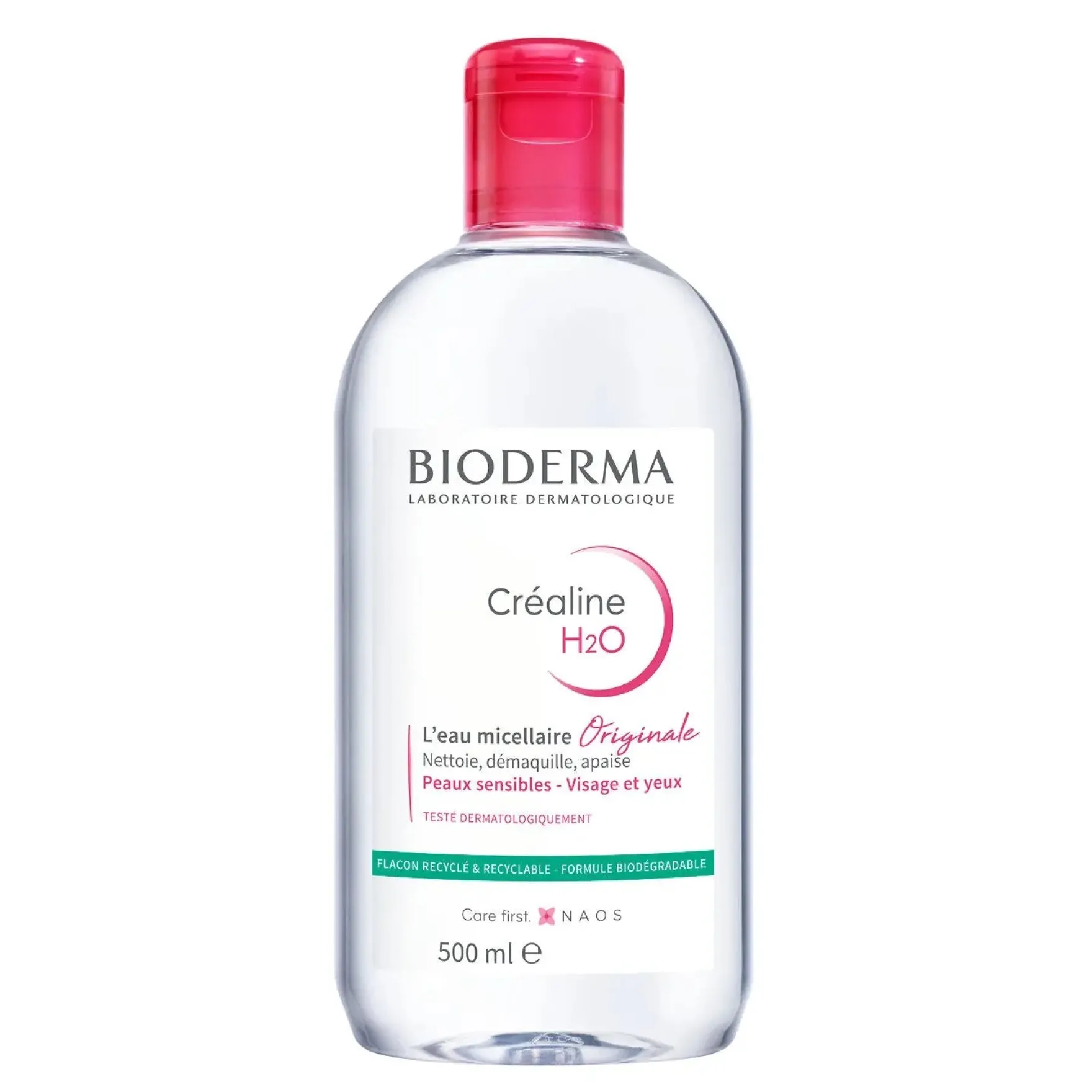 Craline H2O Micellar Water For Sensitive Skin 500 ml.