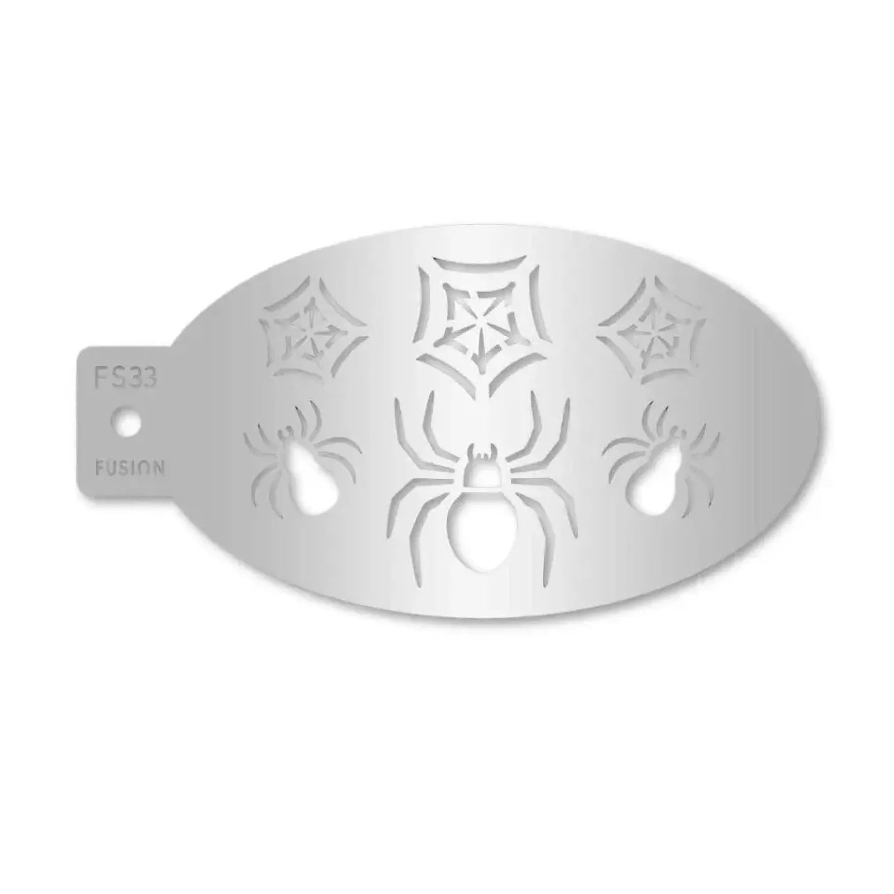 Crawing Spider & Web Face Paint Stencil