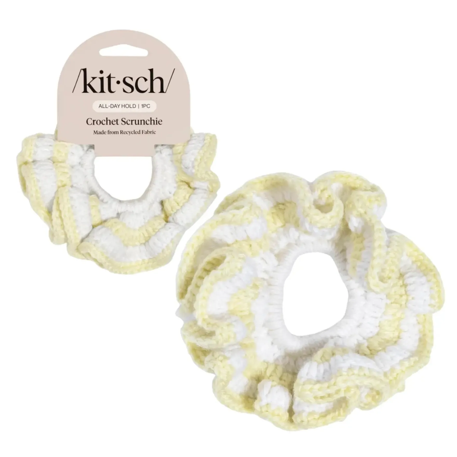 Crochet Scrunchie Butter Yellow