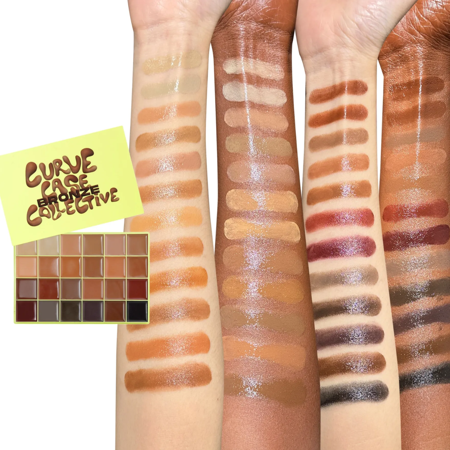 Curve Case XL Bronze Cream Bronzer Palette