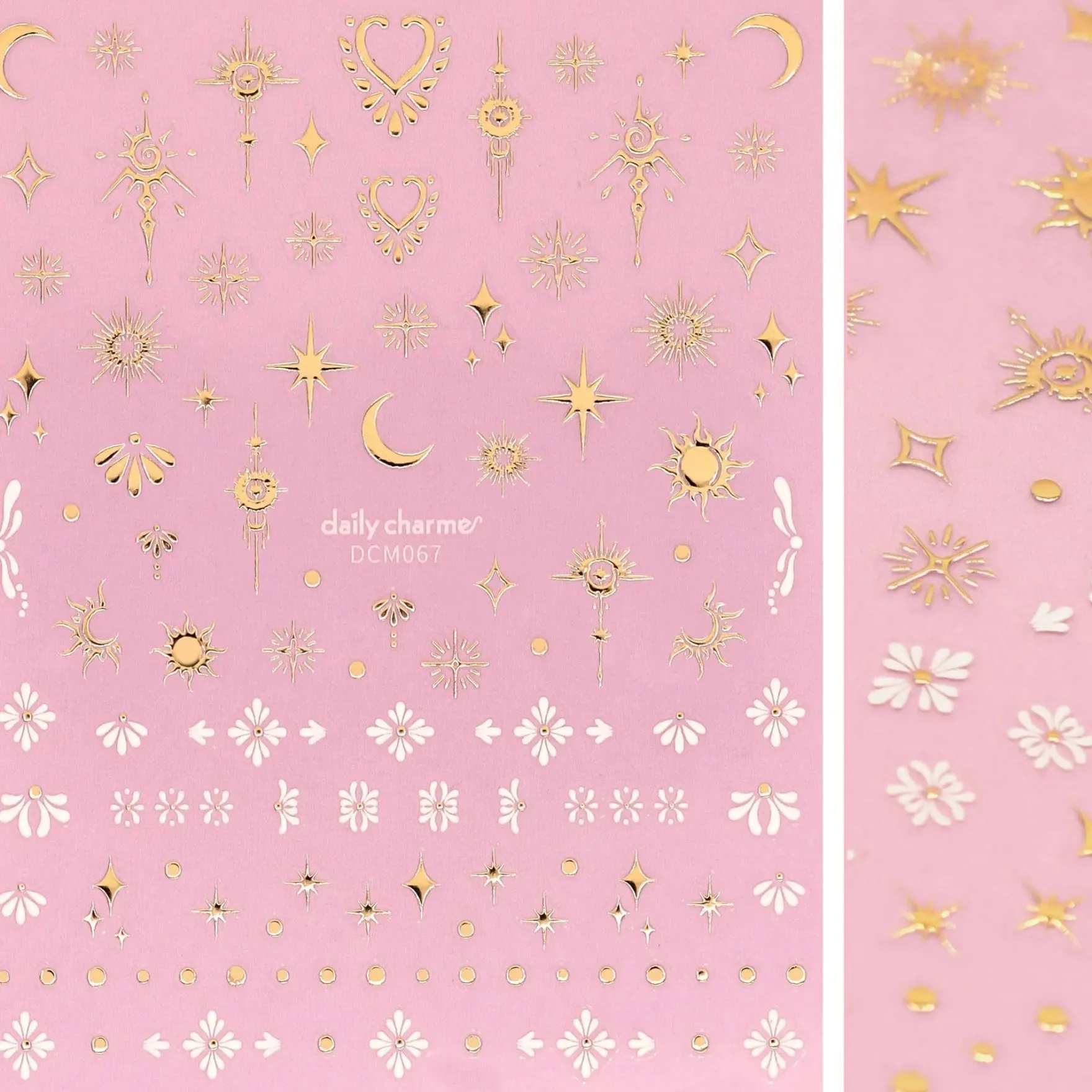 3D Embossed Nail Art Sticker Celestial Element