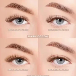 Dark Cocoa Pre Glued Lashes Set