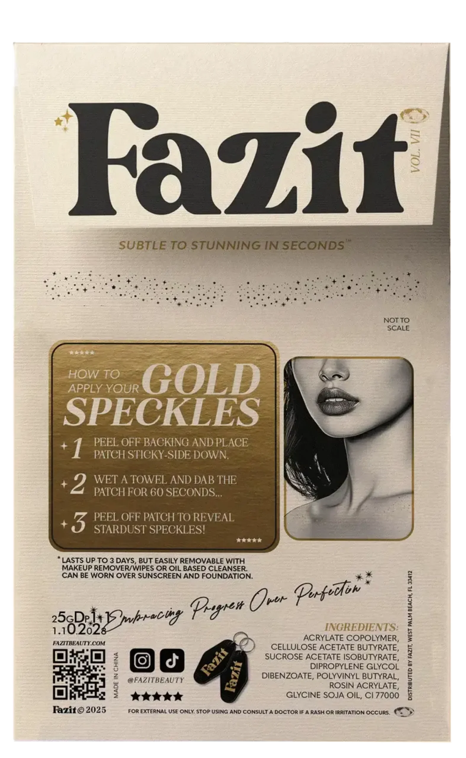 Decolletage Speckles Gold