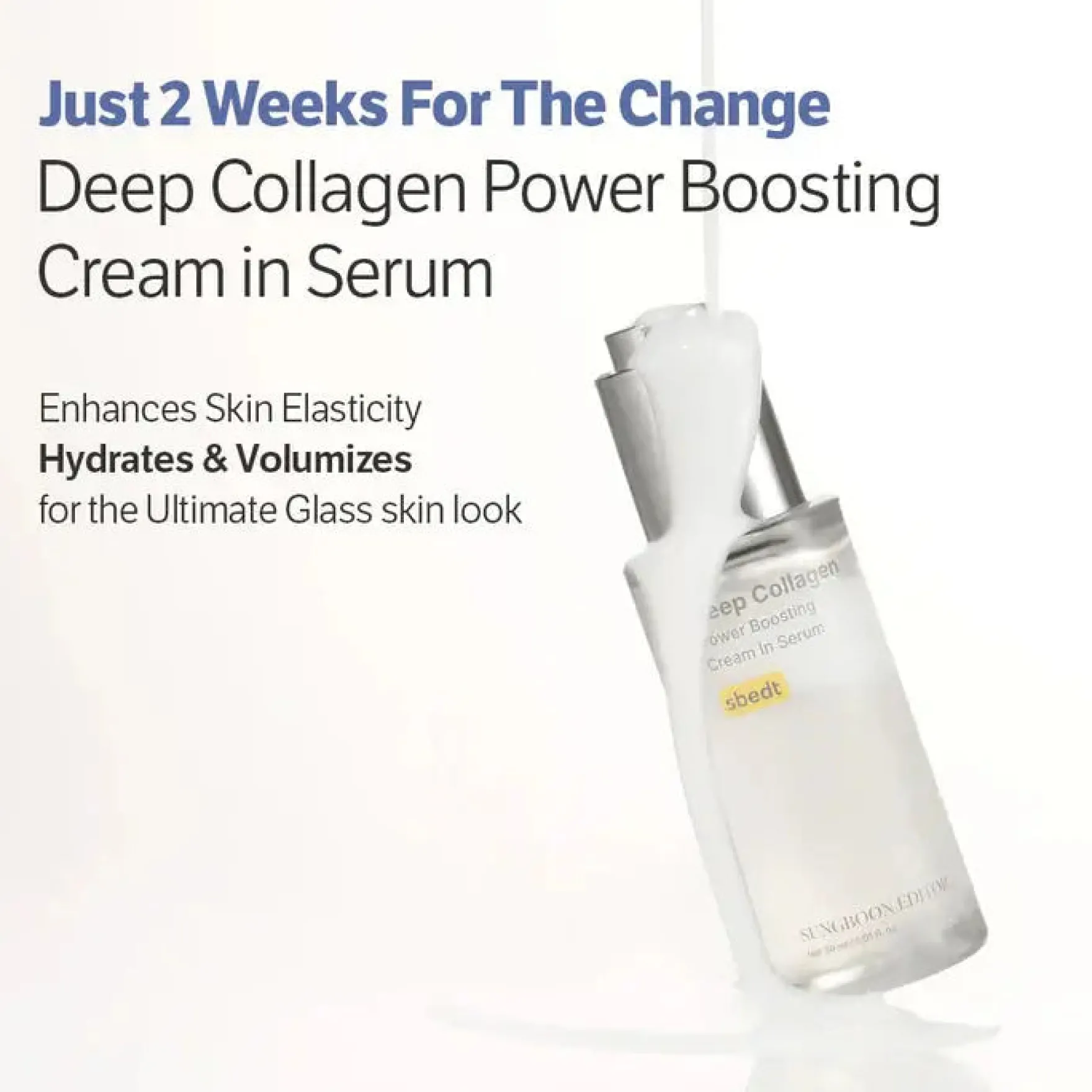 Deep Collagen Power Boosting Cream In Serum 30 ml.