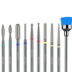 Diamond Cuticle Nail Drill Bits Set 10Pcs