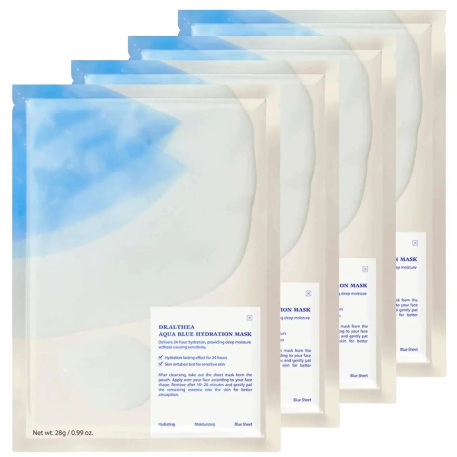 Dr. Althea Aqua Blue Hydration Mask 4-Pack