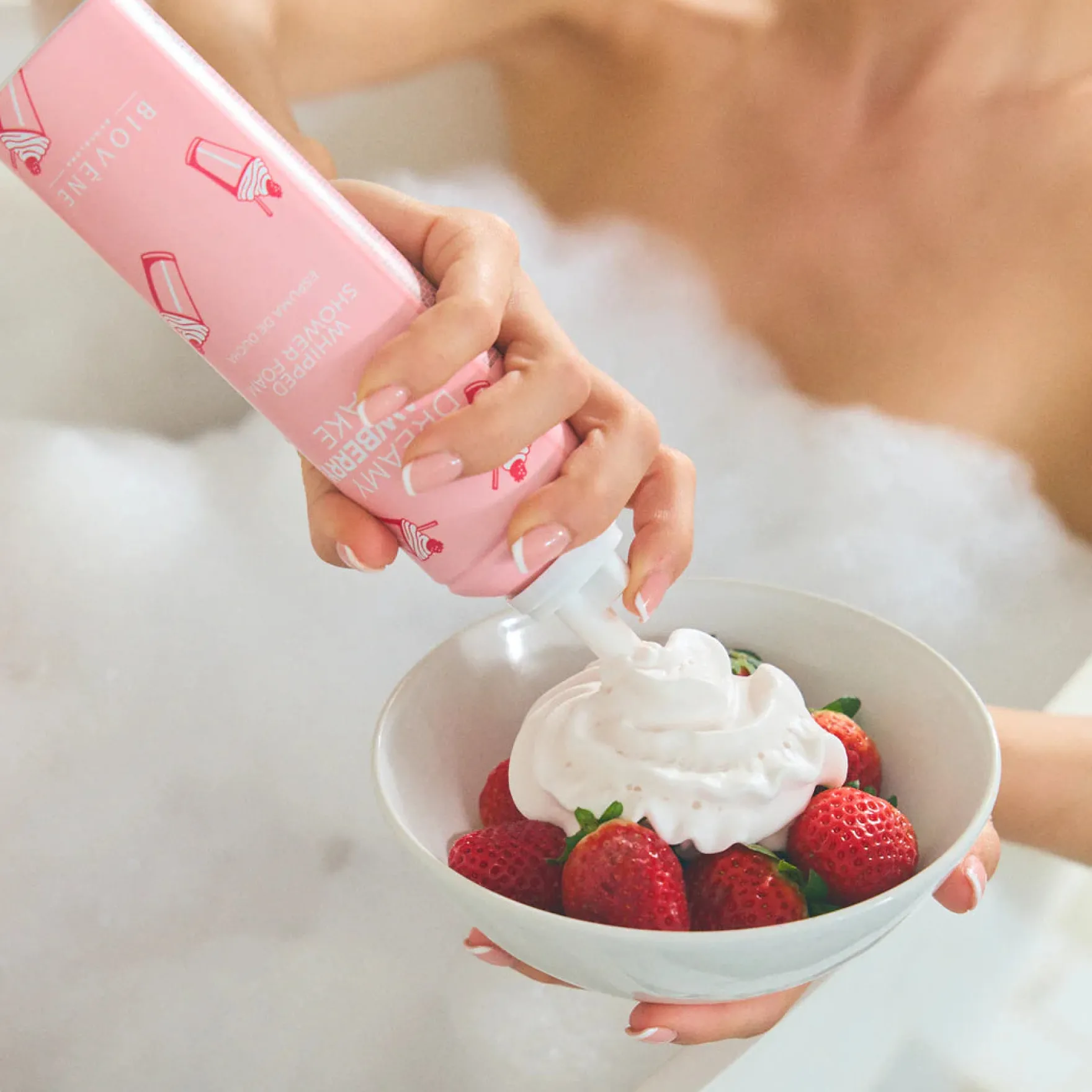 Dreamy Strawberry Shake Whipped Shower Foam