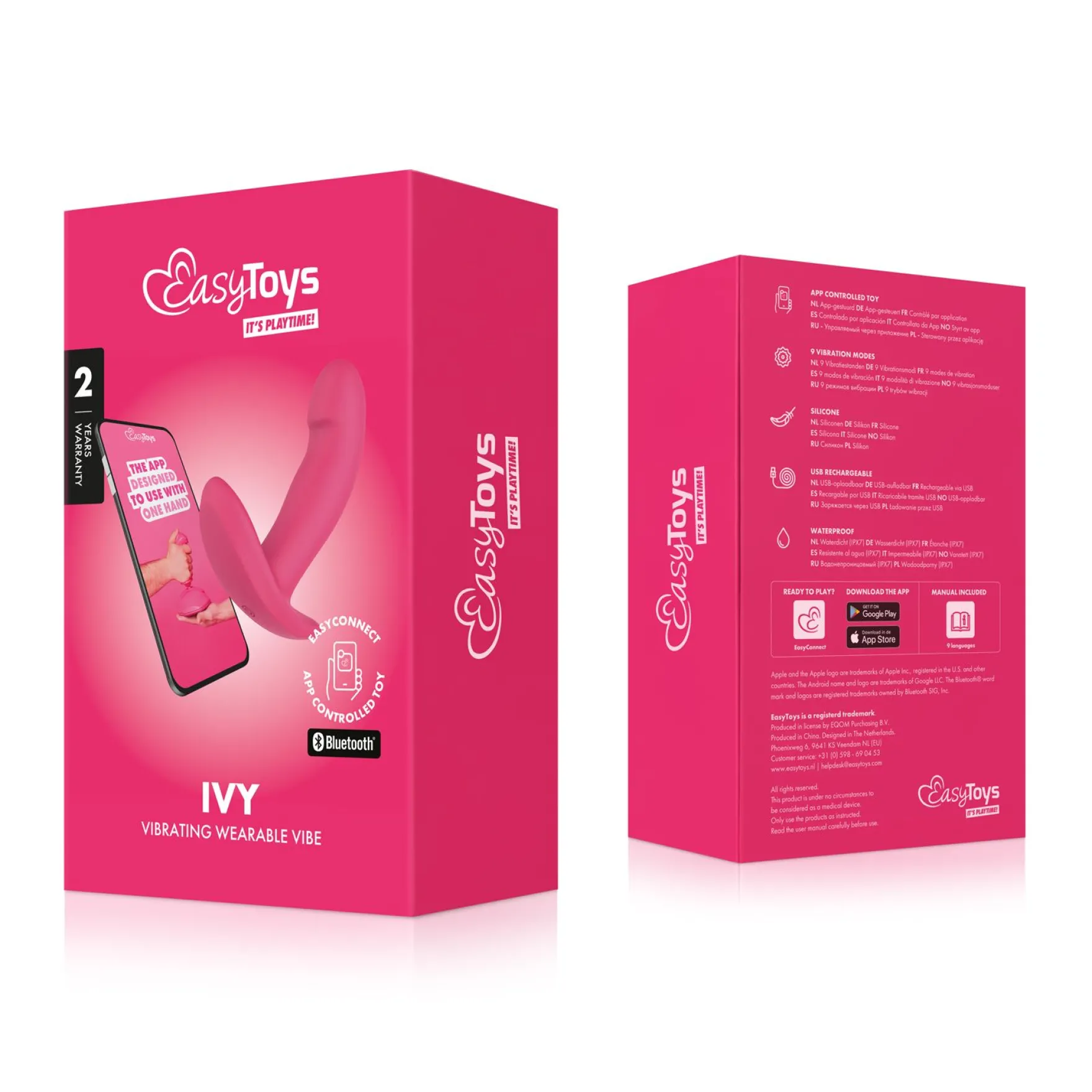 EasyConnect Draagbare Vibrator Ivy AppControlled