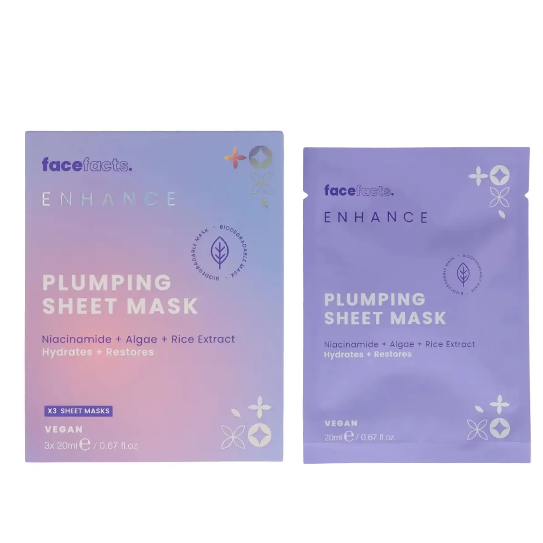 Enhance Plumping Sheet Mask x3 pack