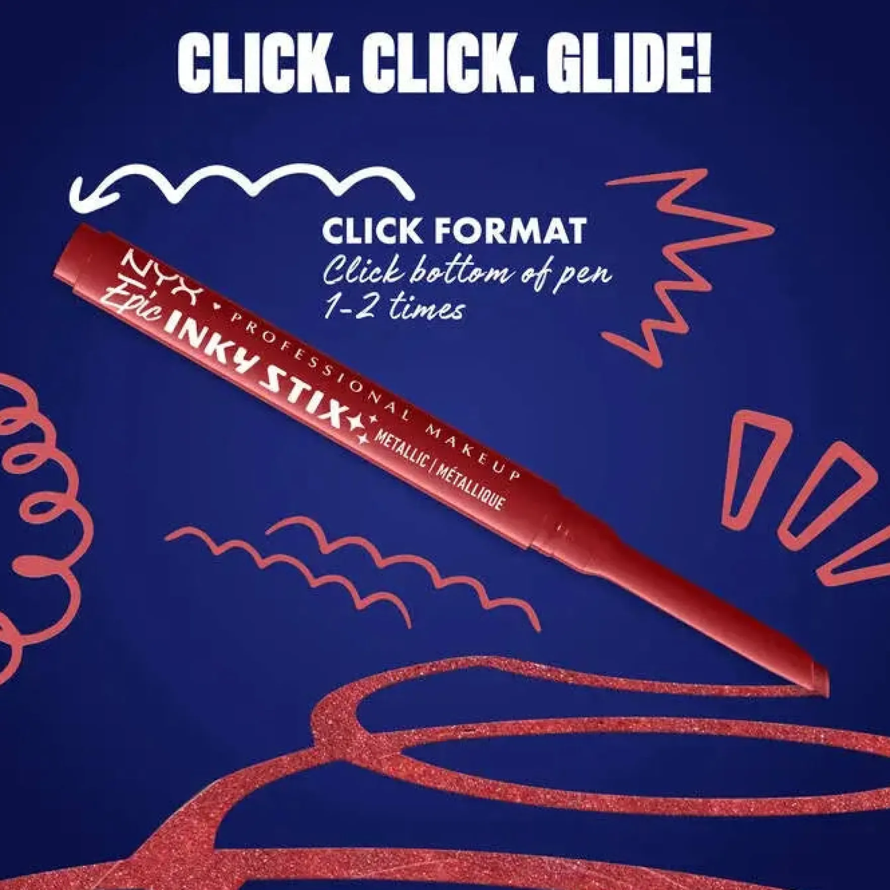 Epic Inky Stix Eyeliner Robotic Red