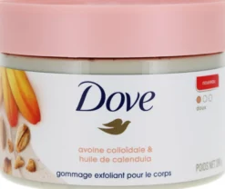 Exfoliating Body Polish Scrub for Silky Skin Oatmeal & Calendula Oil