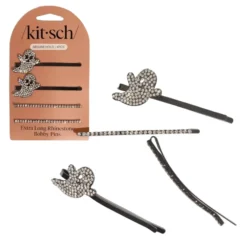 Extra Long Metal Rhinestone Bobby Pins Ghost