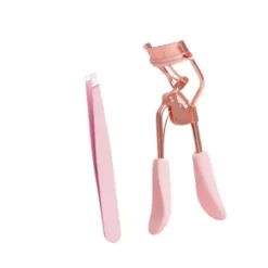 Eyelash Curler & Tweezer Set Light Pink