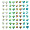 Face Jewel Sticker Heart
