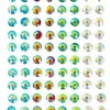 Face Jewel Sticker Round