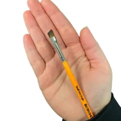 Face Painting Brushes By Jest Paint Short Small Firm Angle 1/4 Inch