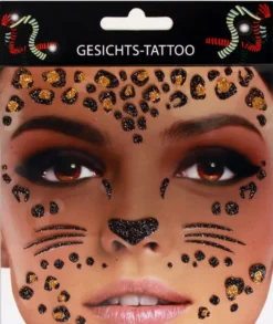 Face Tattoo Sticker Leopard