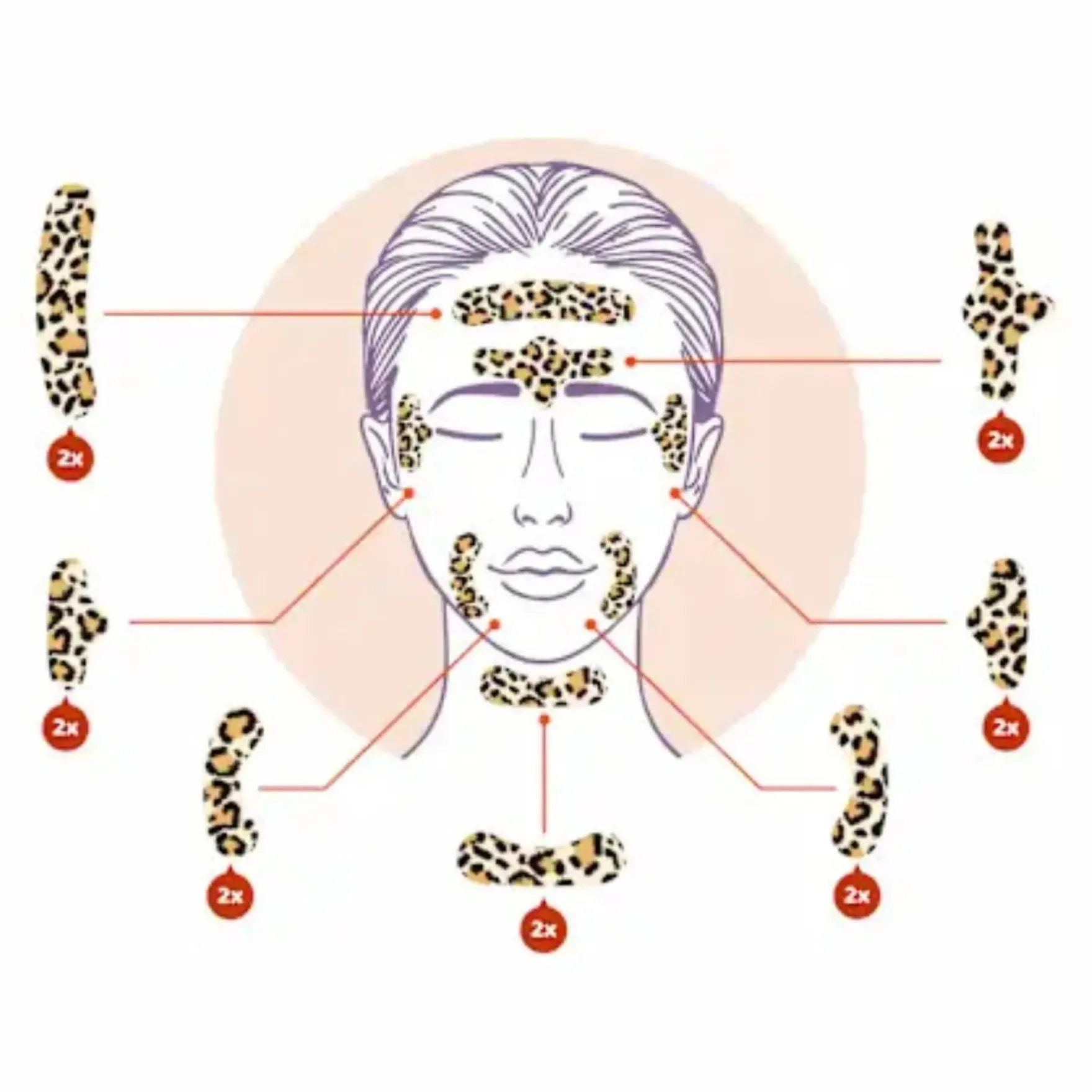 Facial Patches Animal Leo
