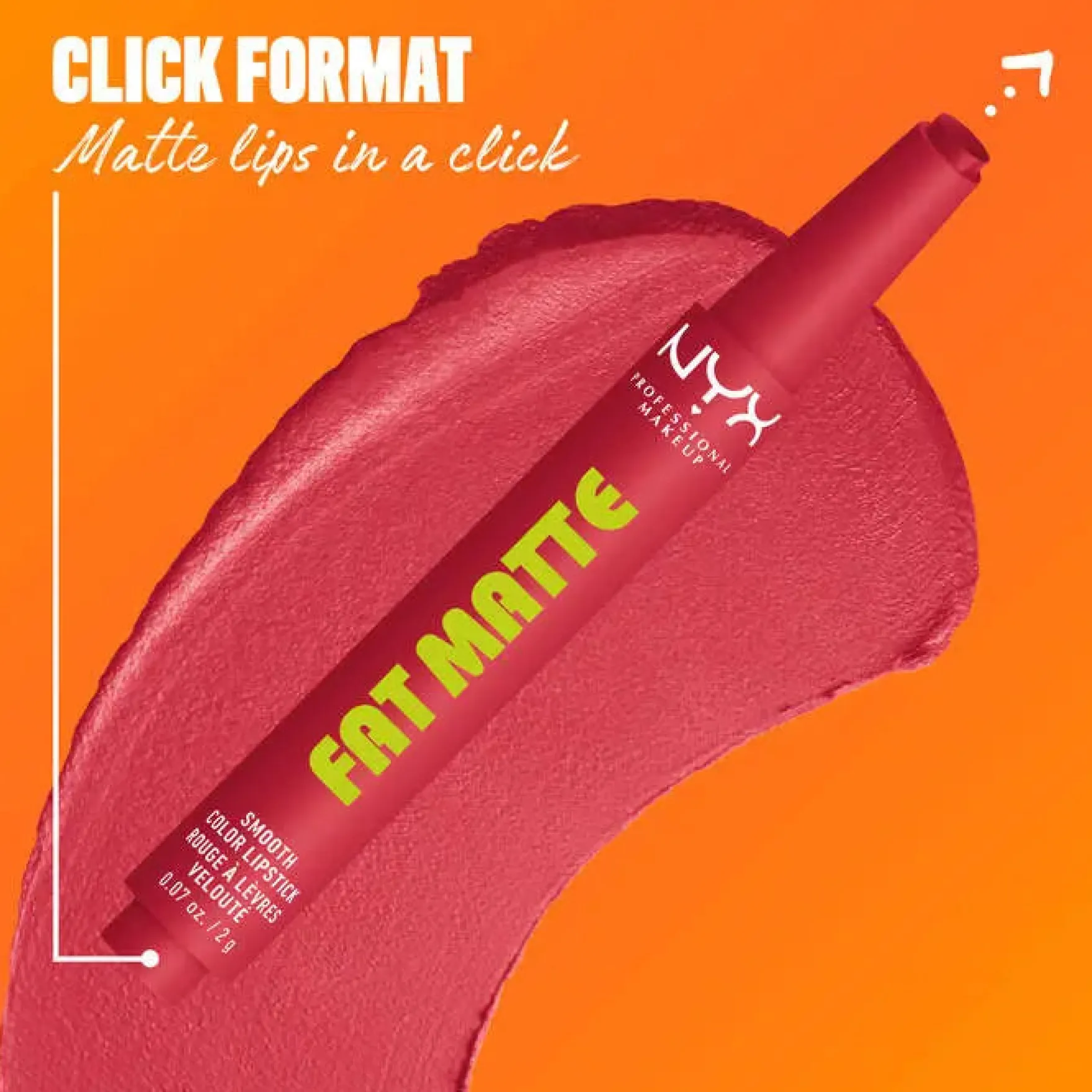 Fat Matte Smooth Color Lipstick Flamingo Feather