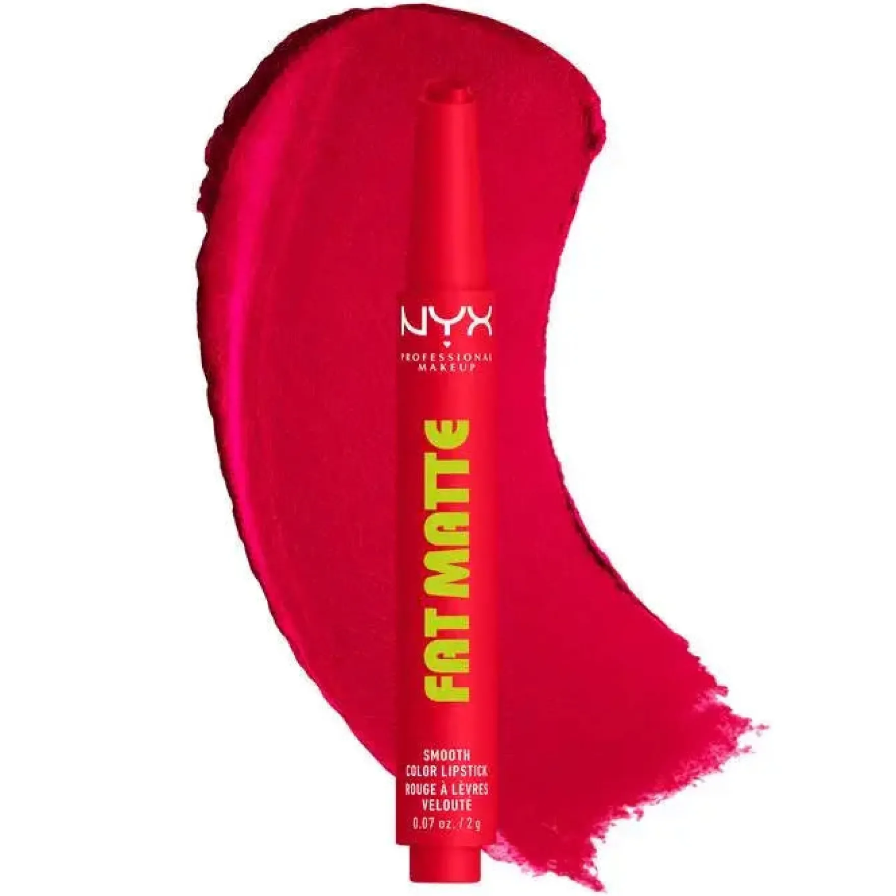 Fat Matte Smooth Color Lipstick Fuzzy Flame