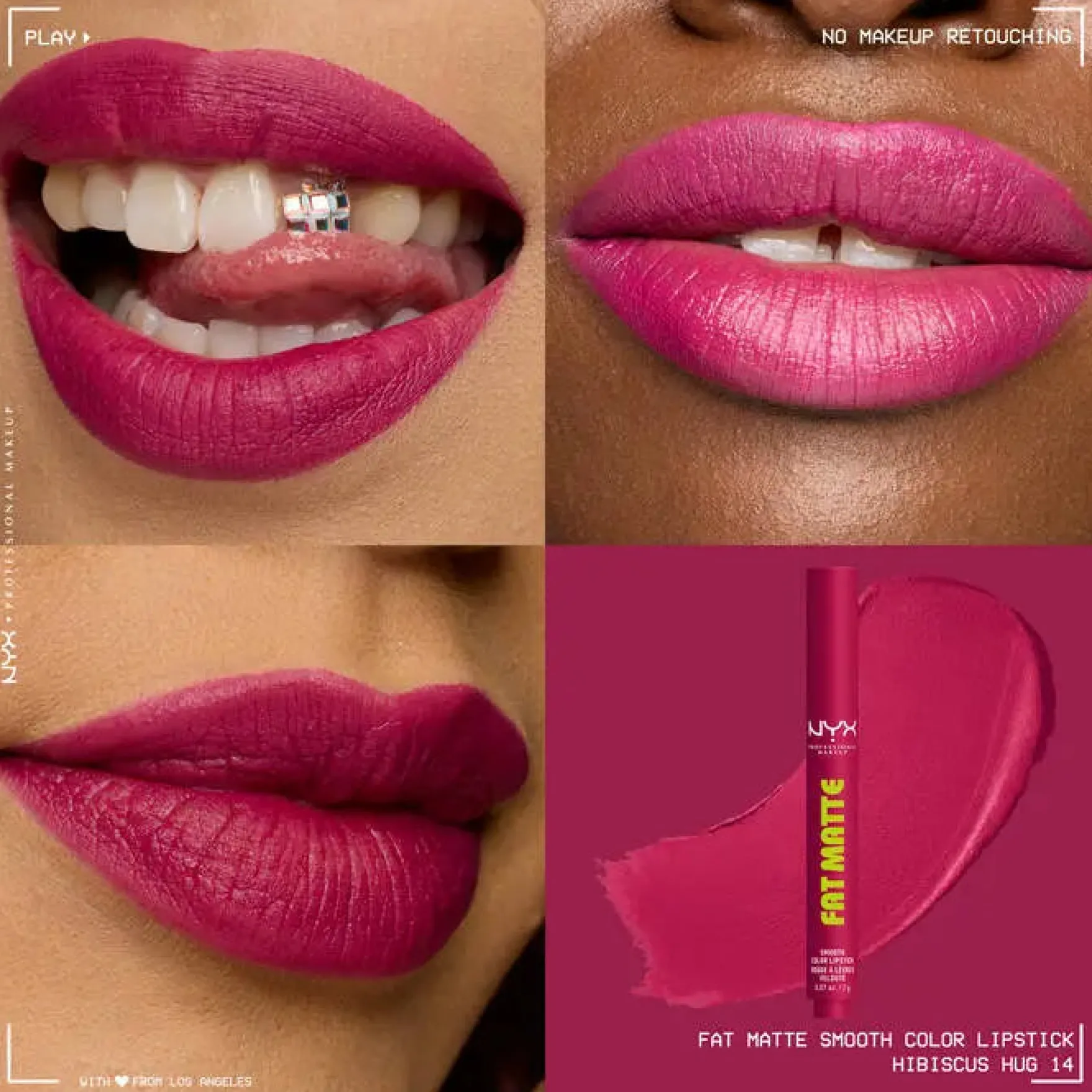 Fat Matte Smooth Color Lipstick Hibiscus Hug