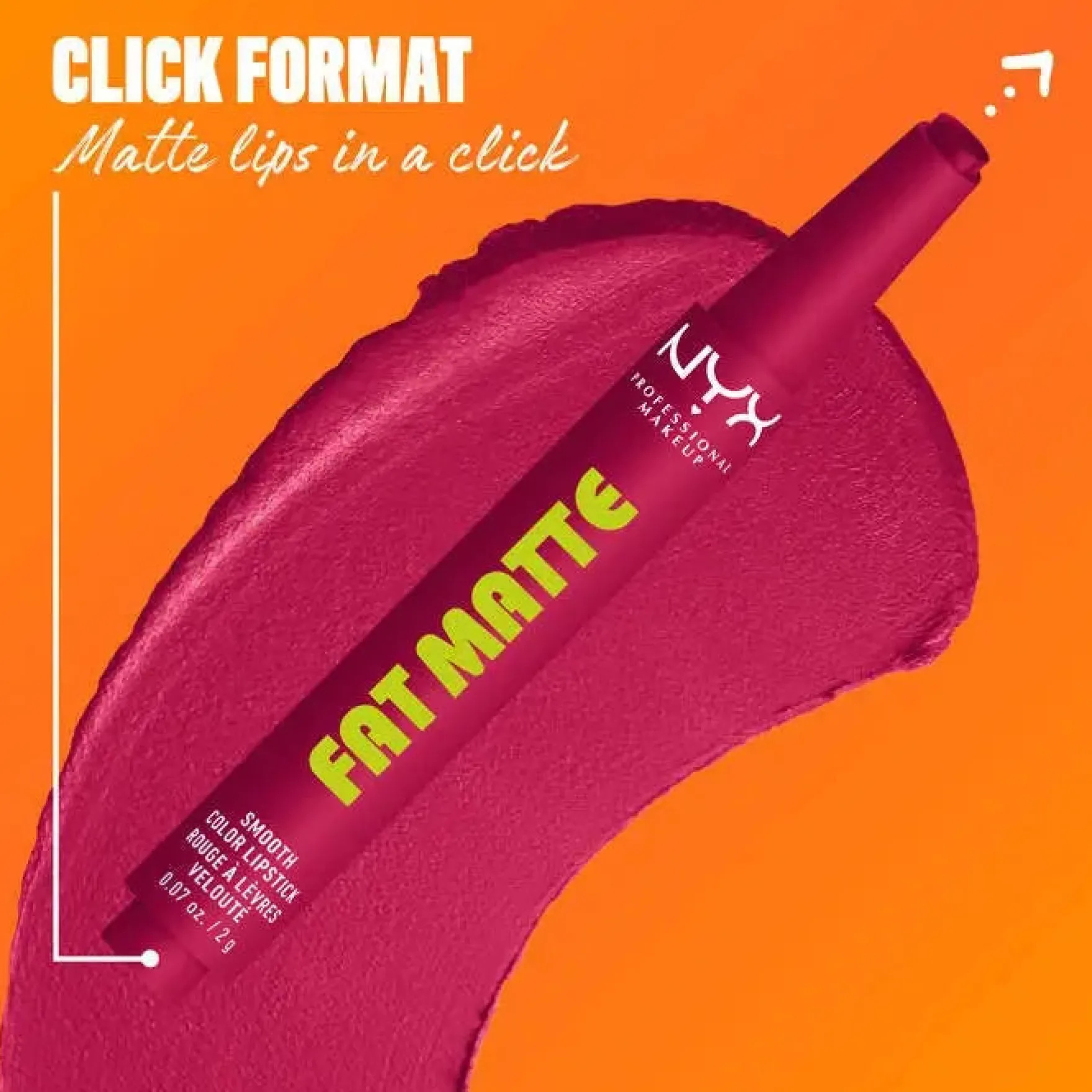 Fat Matte Smooth Color Lipstick Hibiscus Hug
