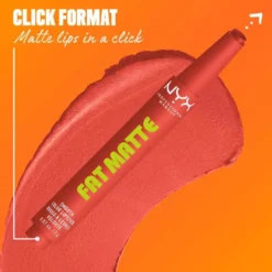 Fat Matte Smooth Color Lipstick Coral Cuddlin'