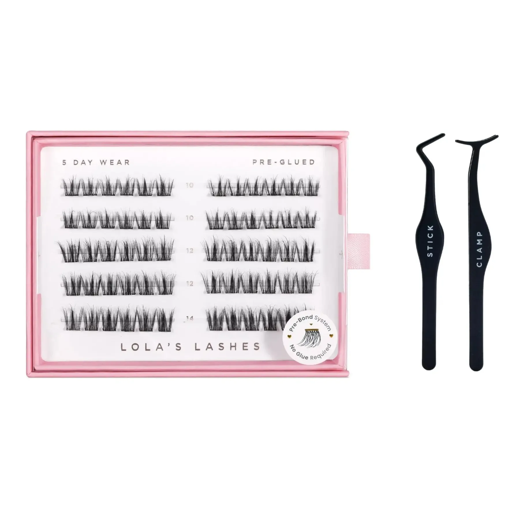 Feathered Pre Glued Lashes set