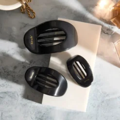 Flat Cloud Clip Black Small