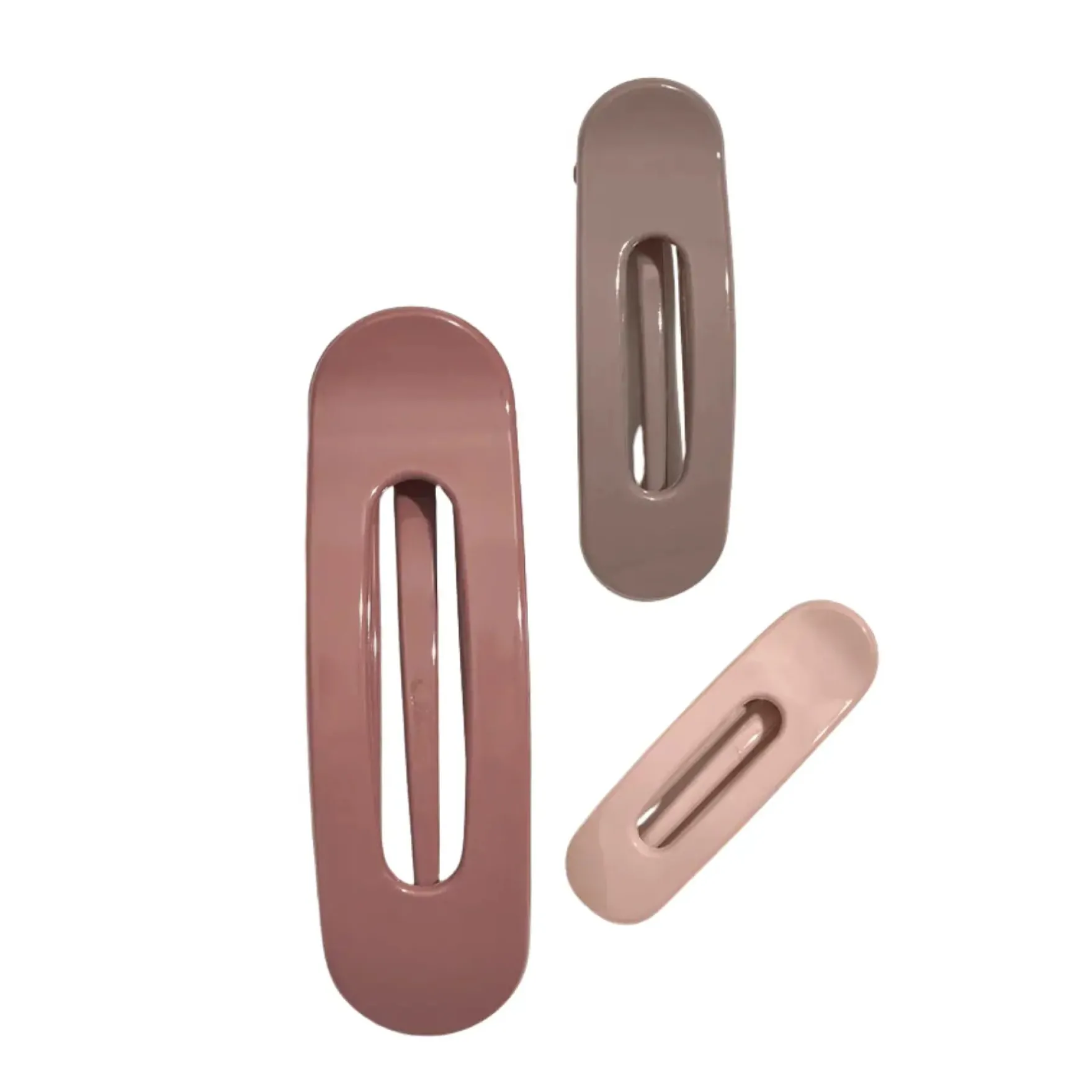 Flat Lay Claw Clip 3pc Terracotta