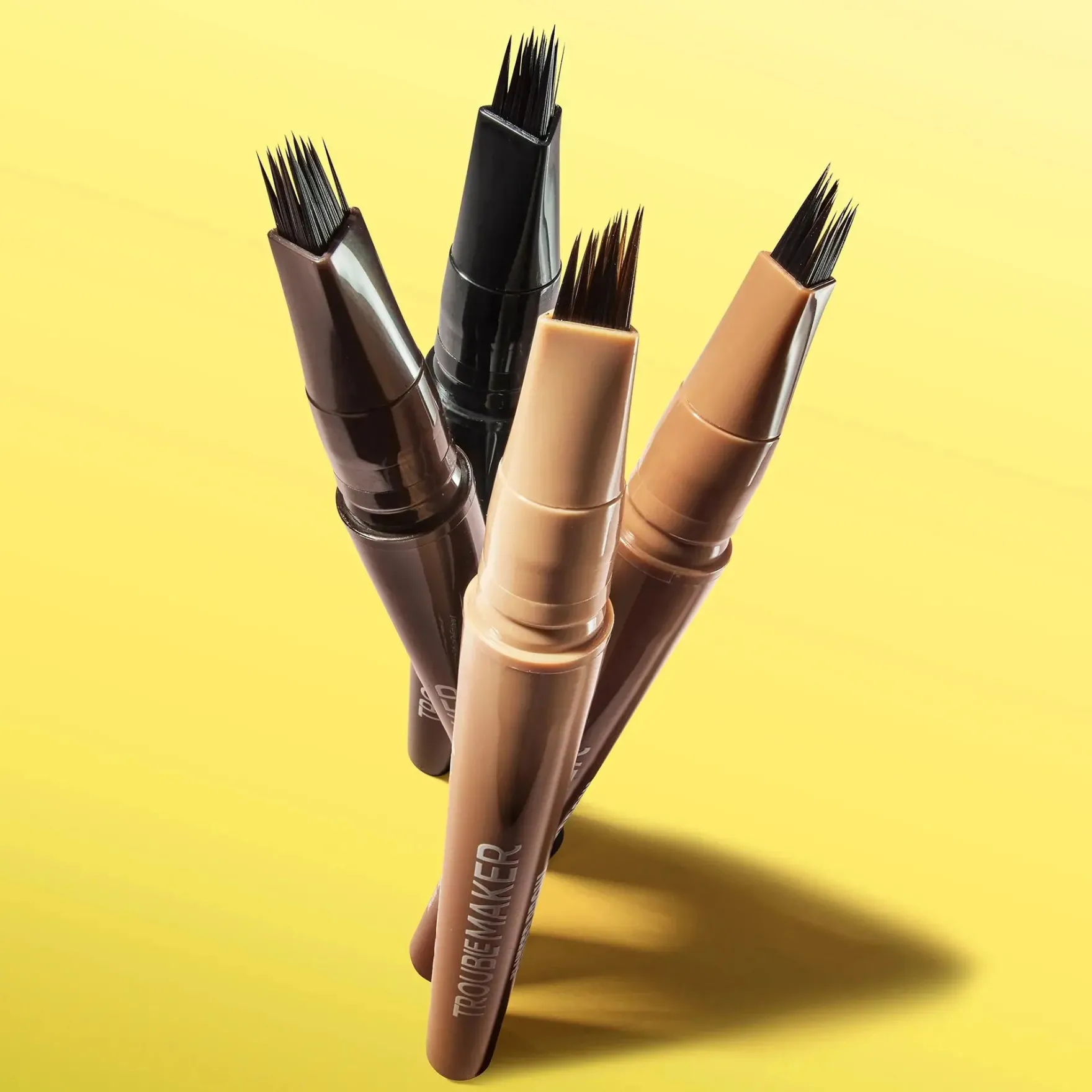 Fluffer Brow Brush Natural Brow Pen Dark Brown