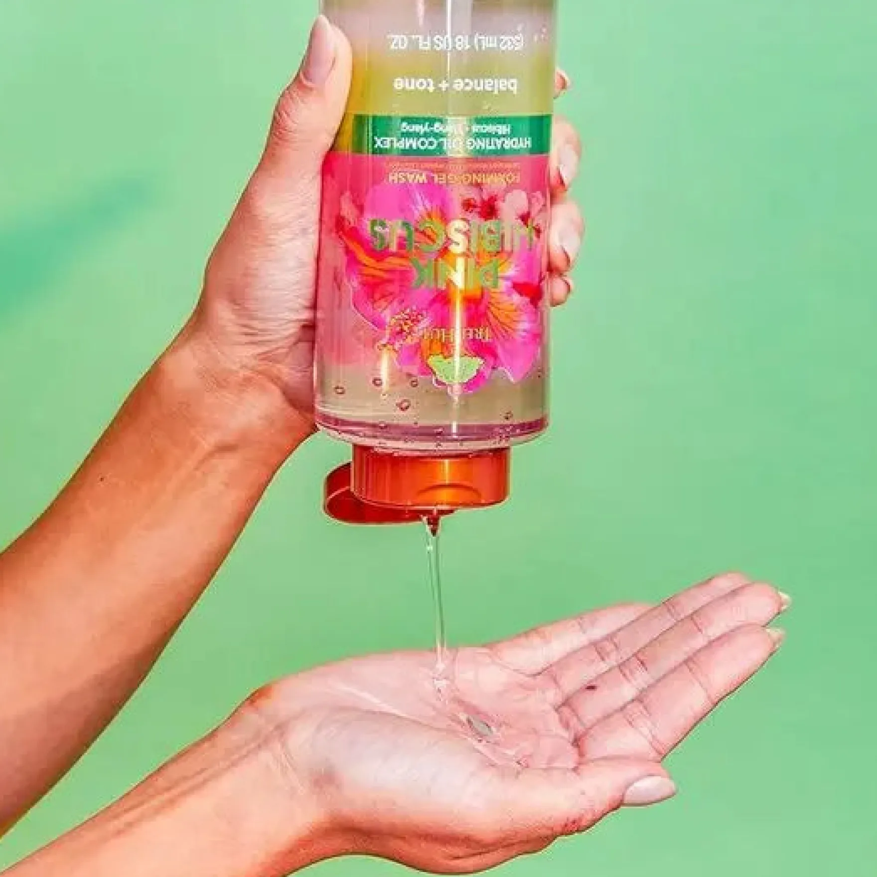 Foaming Gel Body Wash Pink Hibiscus