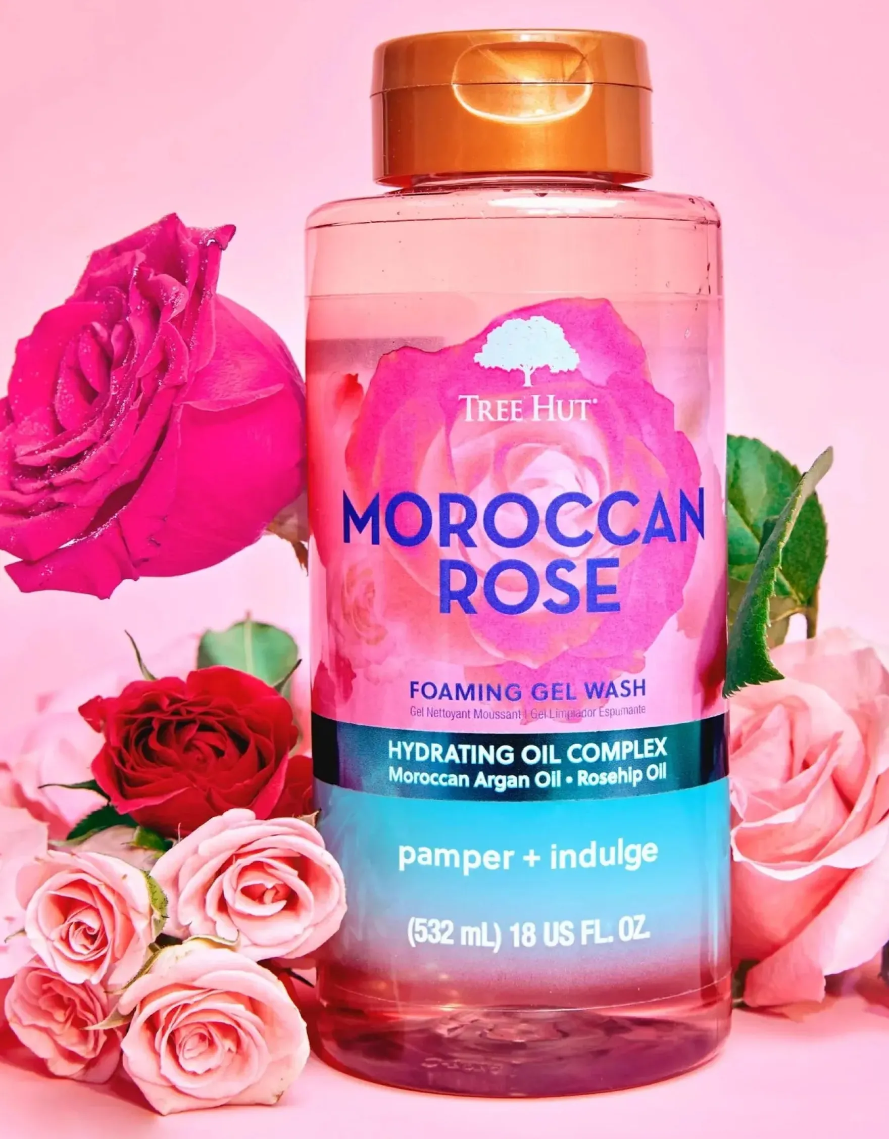 Foaming Gel Wash Moroccan Rose